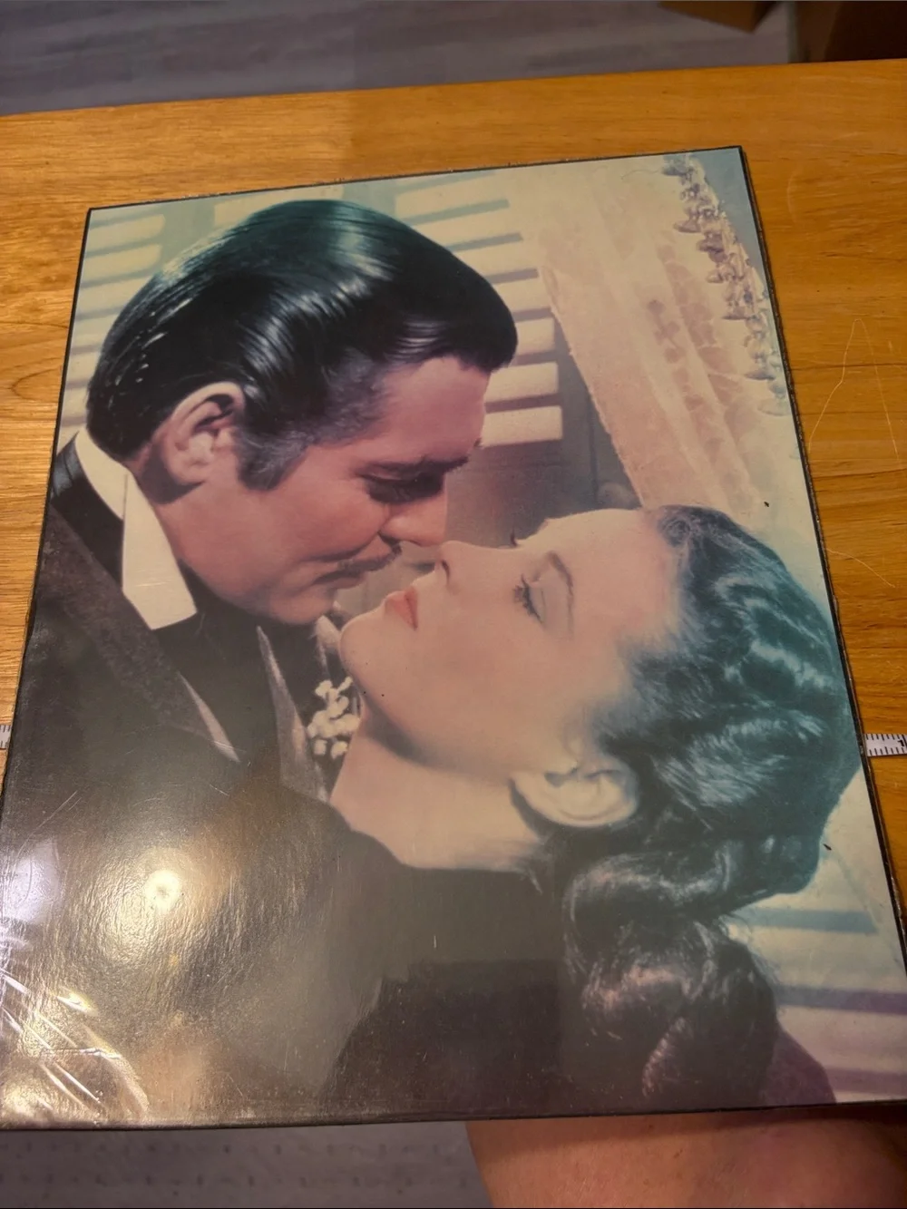 Gone with the wind with Clark Gable and Vivian Leigh Wall Art Print